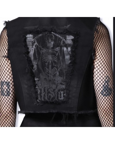 CHALECO SANCTITY PATCH DENIM KILLSTAR|KILLSTAR|LA OVEJA NEGRA SHOP.