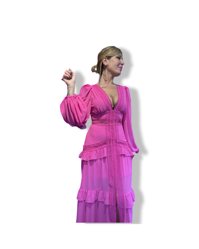 VESTIDO MODA CHIC PINK|LA OVEJA NEGRA SHOP.