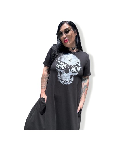 VESTIDO LARGO SKULL CREEPY DARK |LA OVEJA NEGRA SHOP.LIMITED EDITION.