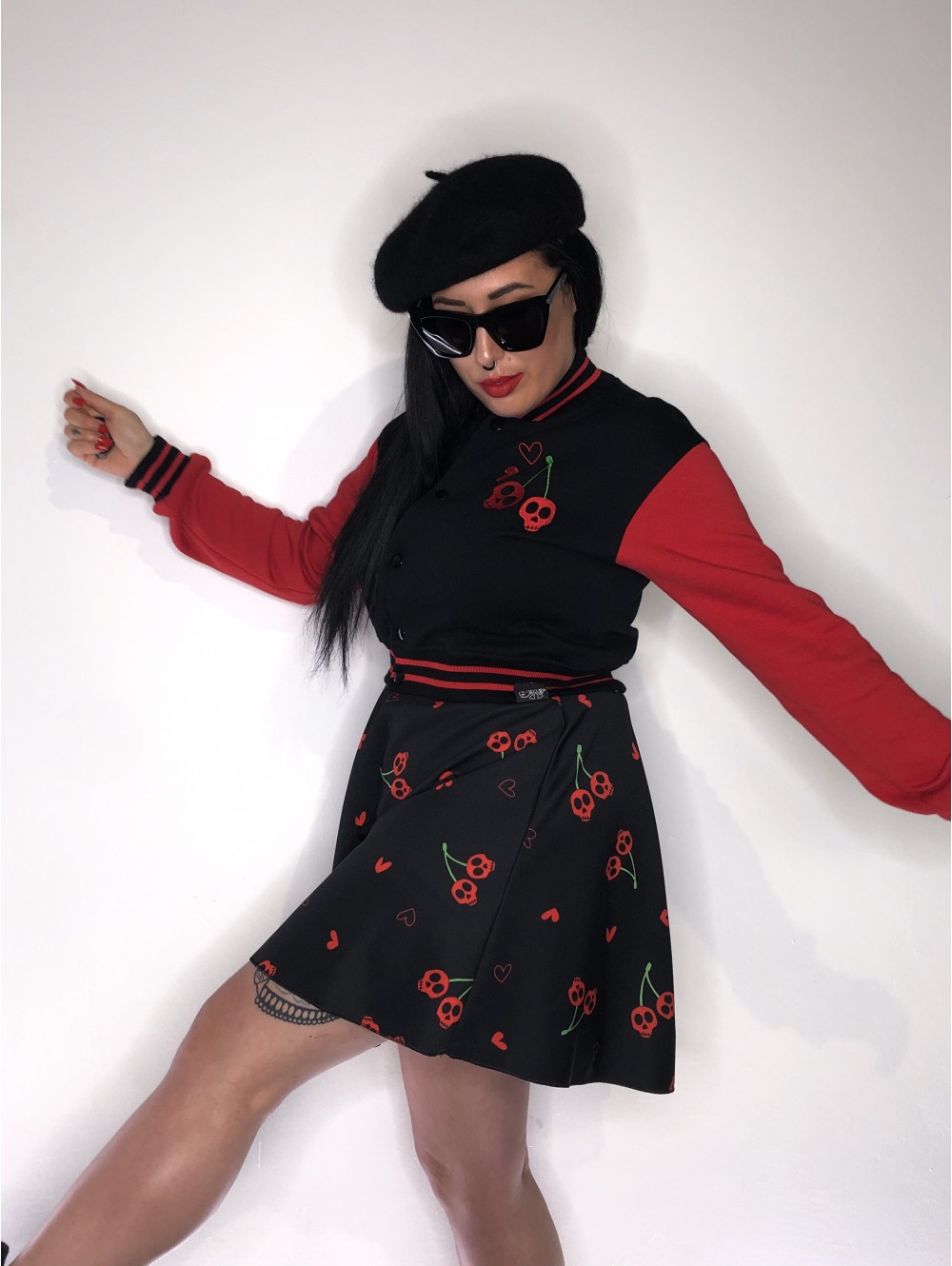 FALDA CHERRY SKULL.