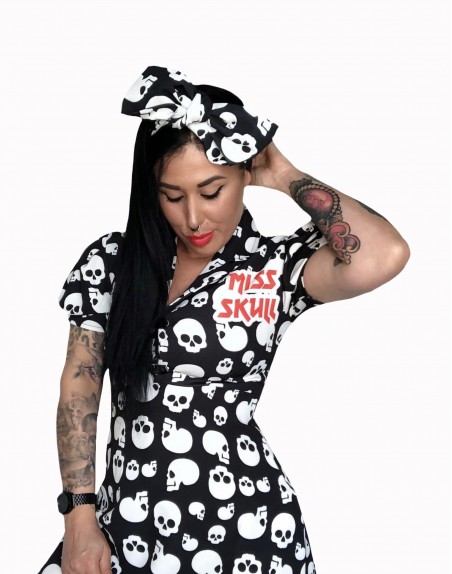 VESTIDO MISS SKULL VINTAGE.