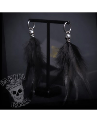 ENDIENTES BOHO SKULL PAKITA ROCK|LA Oveja Negra Shop.