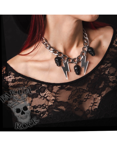 COLLAR LUX SKULL PSKITAROCK|LA Oveja Negra Shop.