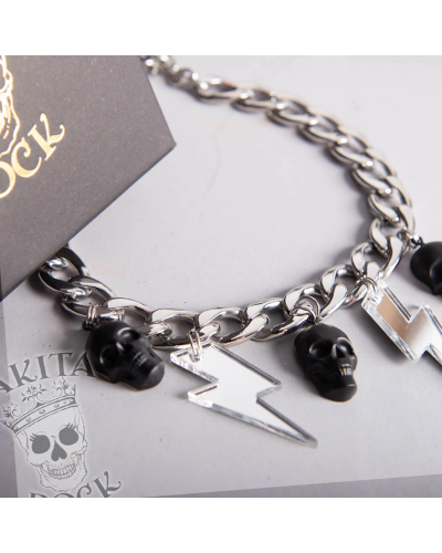 COLLAR LUX SKULL PSKITAROCK|LA Oveja Negra Shop.