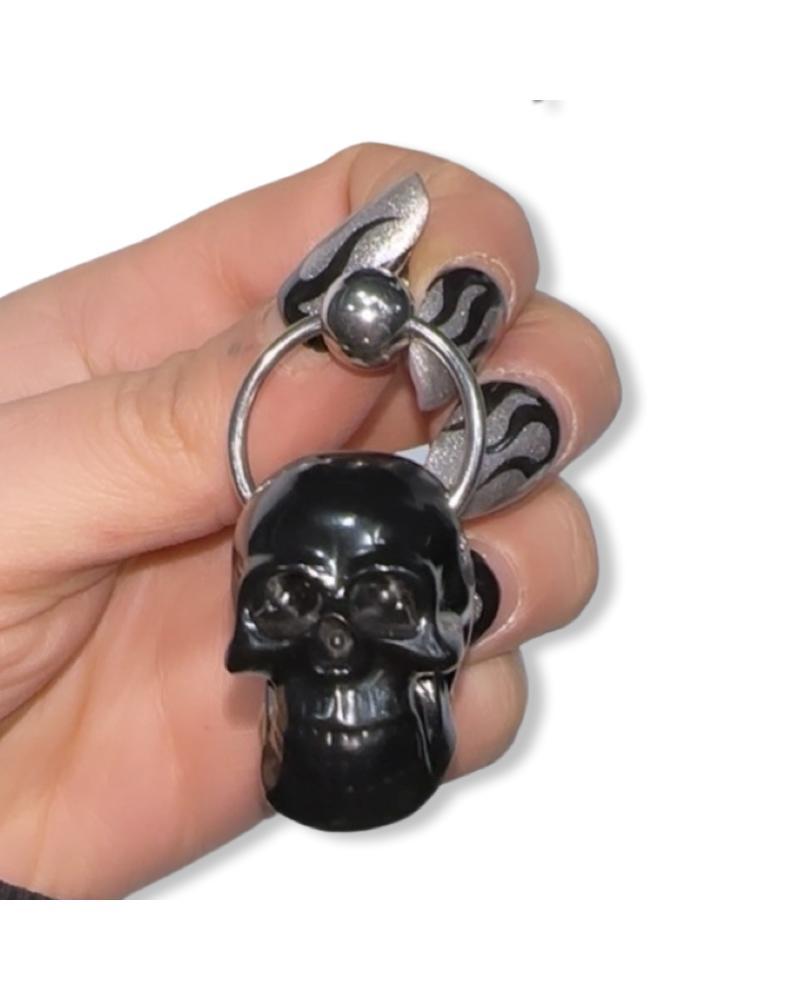 PENDIENTES PIERCING XL SKULL PAKITA ROCK|LA Oveja Negra Shop.