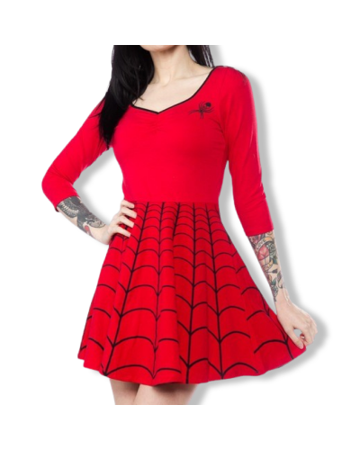 VESTIDO SPIDER RED.