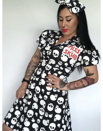 VESTIDO MISS SKULL VINTAGE.