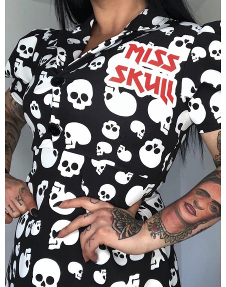 VESTIDO MISS SKULL VINTAGE.