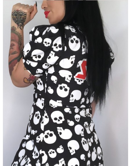 VESTIDO MISS SKULL VINTAGE.