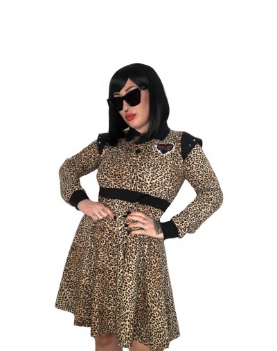 VESTIDO POLO ROCK LEOPARDO