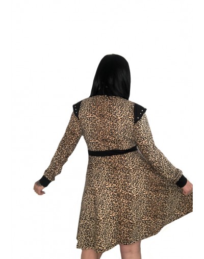 VESTIDO POLO ROCK LEOPARDO