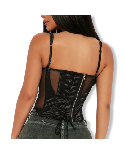 CORSET SATIN DREAM|LA OVEJA NEGRA SHOP.