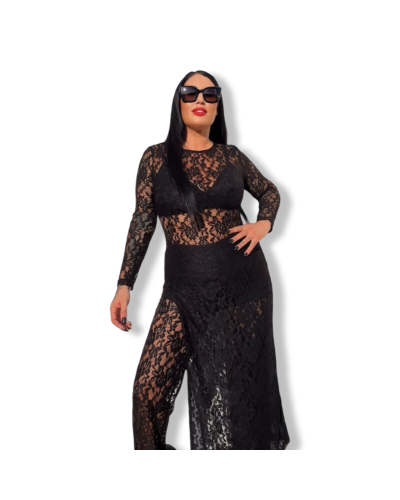 VESTIDO ENCAJE DIVA BLACK|LA OVEJA NEGRA SHOP.