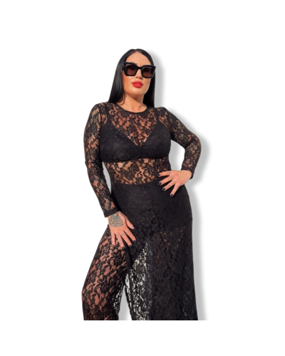 VESTIDO ENCAJE DIVA BLACK|LA OVEJA NEGRA SHOP.