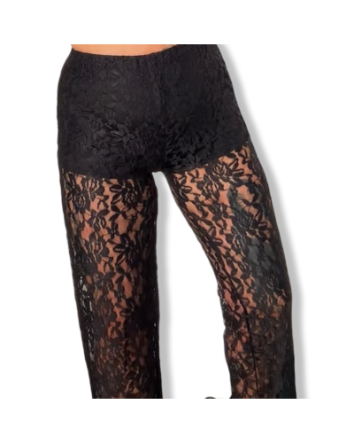 PANTALÒN  ENCAJE DIVA BLACK|LA OVEJA NEGRA SHOP.