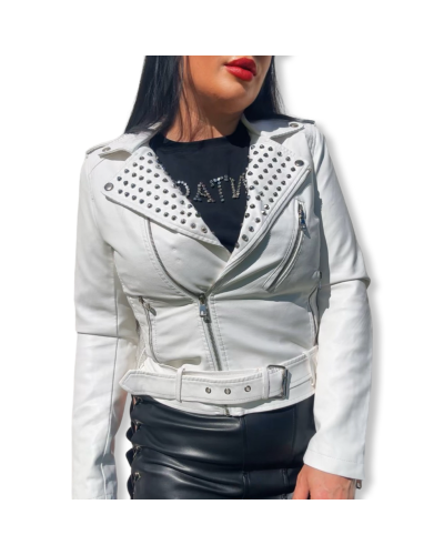 BIKER PUNK CHIC WHITE|LA Oveja Negra SHOP.