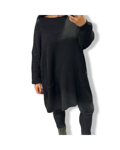 SWEATER VESTIDO OUNTO BASIC BLACK|LA OVEJA NEGRA SHOP.