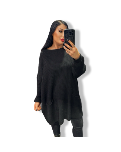 SWEATER VESTIDO OUNTO BASIC BLACK|LA OVEJA NEGRA SHOP.