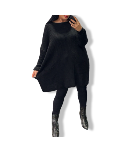 SWEATER VESTIDO OUNTO BASIC BLACK|LA OVEJA NEGRA SHOP.