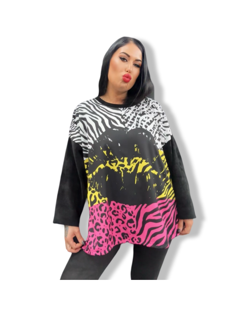 SWEATER ROLLING ZEBRA OVERSIZE|LA OVEJA NEGRA SHOP.