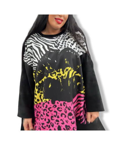 SWEATER ROLLING ZEBRA OVERSIZE|LA OVEJA NEGRA SHOP.