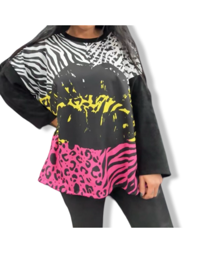 SWEATER ROLLING ZEBRA OVERSIZE|LA OVEJA NEGRA SHOP.