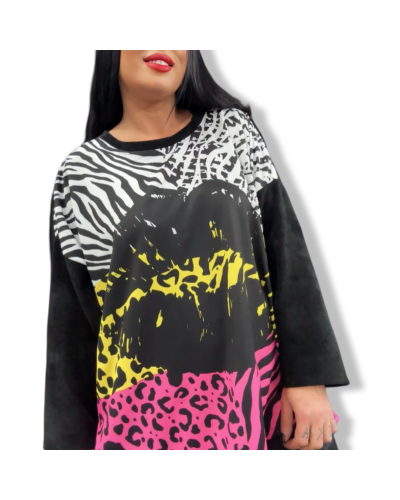 SWEATER ROLLING ZEBRA OVERSIZE|LA OVEJA NEGRA SHOP.