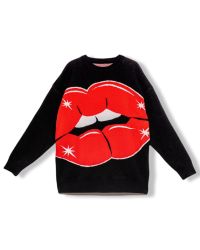 SWEATER OVERSIZE KEEP CALM AND KISS ME |LA Oveja Negra SHOP|LOLINA.