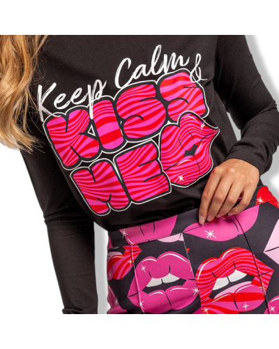 CAMISETA KEEP CALM AND KISS ME|LOLINA|LA OVEJA NEGRA SHOP.