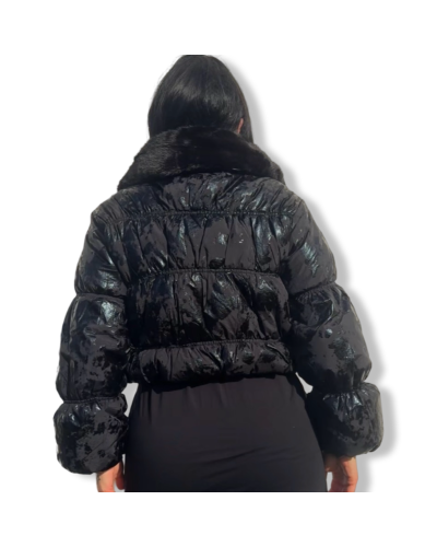 ABRIGO PLUMAS TOTAL BLACK|LA OVEJA NEGRA SHOP.