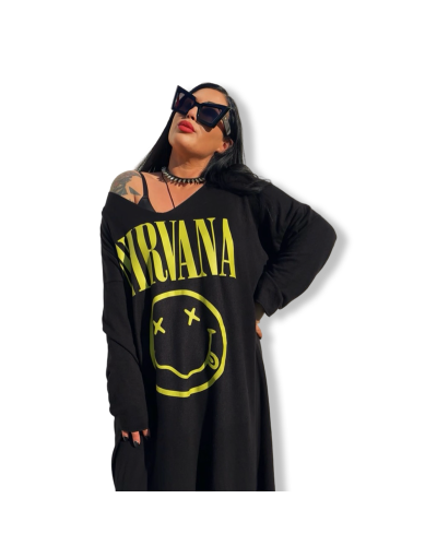 SWEATER VESTIDO NIRVANA PUNTO |LA OVEJA NEGRA SHOP.