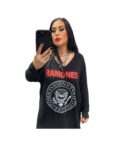 SWEATER VESTIDO RAMONES  PUNTO |LA OVEJA NEGRA SHOP.