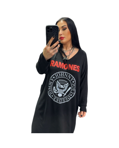 SWEATER VESTIDO RAMONES  PUNTO |LA OVEJA NEGRA SHOP.