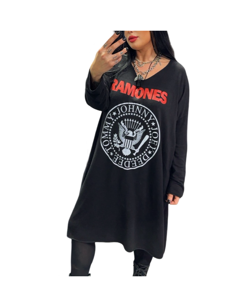 SWEATER VESTIDO RAMONES  PUNTO |LA OVEJA NEGRA SHOP.