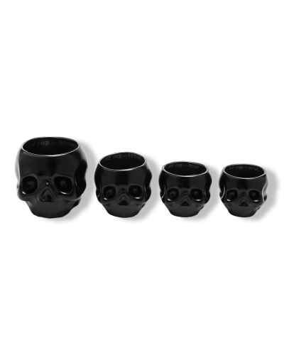 CRANIUM MEASURING CUPS BLACK KILLSTAR|LA OVEJA NEGRA SHOP.