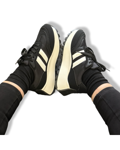 ZAPAS RETRO STREET BLACK|LA OVEJA NEGRA SHOP.