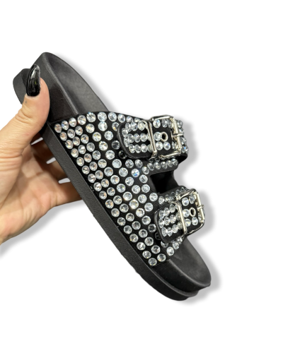 SANDALIA SHINE STREET|LA OVEA NEGRA SHOP.