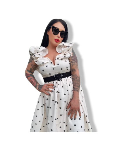 VESTIDO QUEEN HEARTS WHITE.