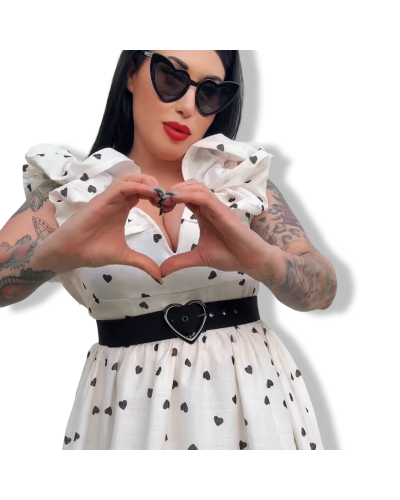 VESTIDO QUEEN HEARTS WHITE.