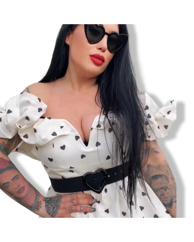 VESTIDO QUEEN HEARTS WHITE.