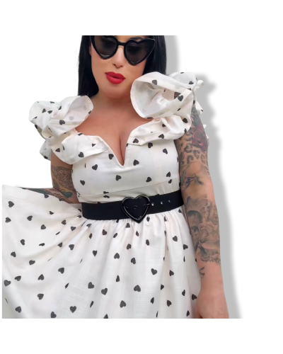 VESTIDO QUEEN HEARTS WHITE.