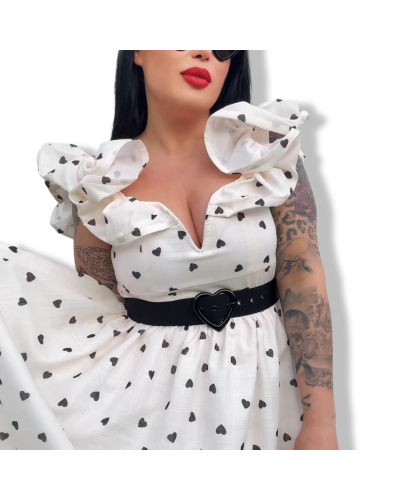 VESTIDO QUEEN HEARTS WHITE.