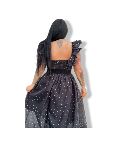 VESTIDO QUEEN HEARTS BLACK.