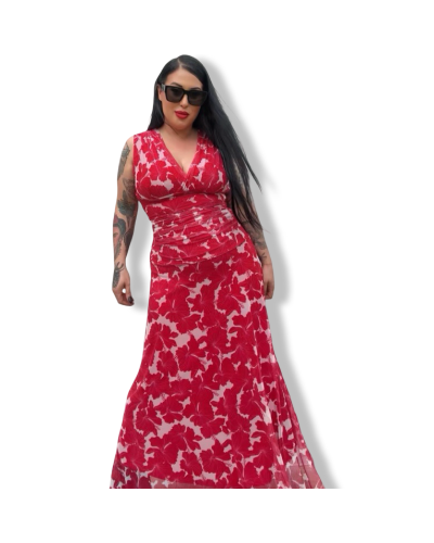 VESTIDO FLORAL TUL|LA OVEJA NEGRA SHOP.