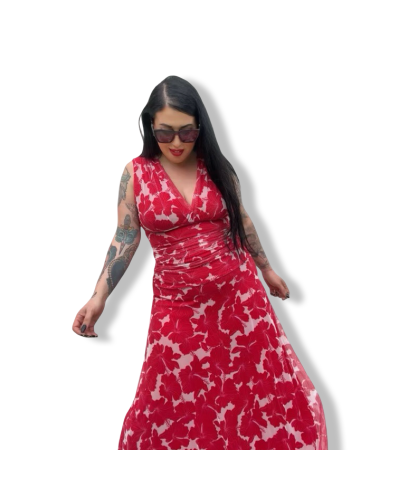 VESTIDO FLORAL TUL|LA OVEJA NEGRA SHOP.