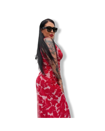 VESTIDO FLORAL TUL|LA OVEJA NEGRA SHOP.