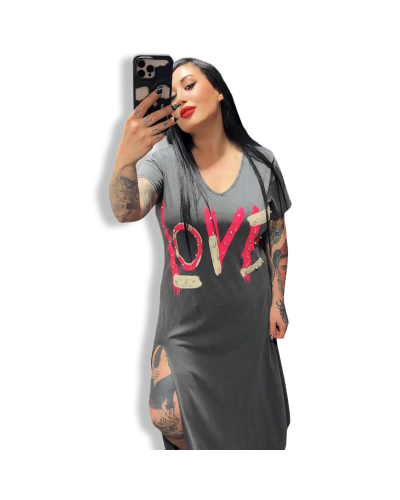 VESTIDO LARGO LOVE TACH|LA OVEJA NEGRA SHOP.