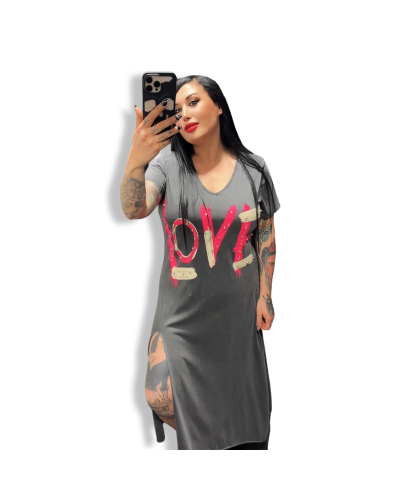 VESTIDO LARGO LOVE TACH|LA OVEJA NEGRA SHOP.