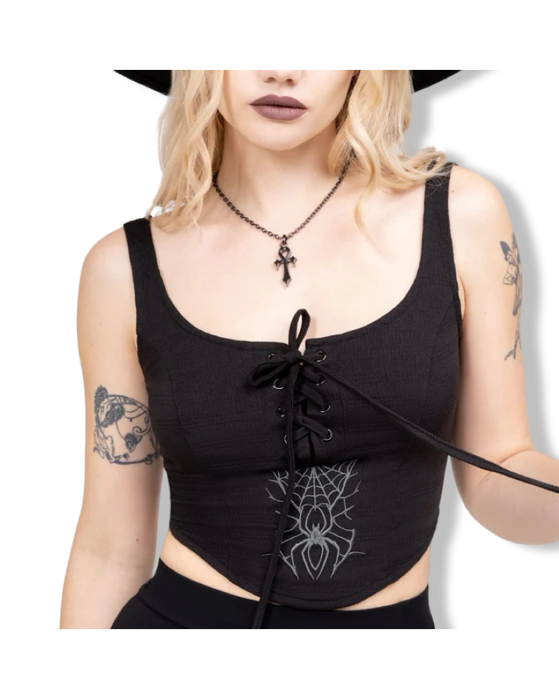 GRIMWATCH CORSET KILLSTAR|LA OVEJA NEGRA SHOP.