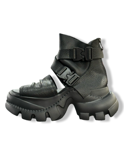SANDALIA ALTA DR.BLACK|LA OVEA NEGRA SHOP.